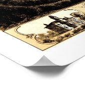 Cedar Rapids, IA Panoramablick - 1868 Poster (Ecke)