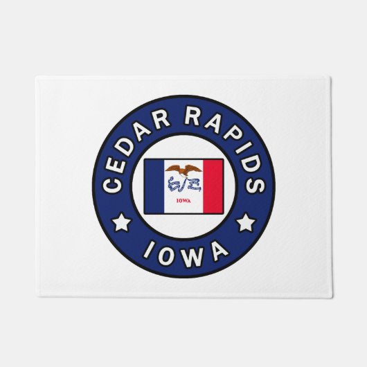 Cedar Rapids Iowa Fußmatte (Vorderseite)