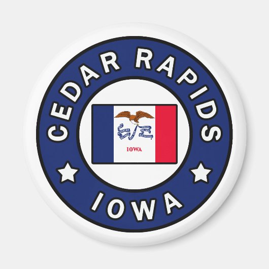 Cedar Rapids Iowa Magnet (Vorne)
