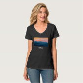 Cedar Rapids Iowa Mountain sunset hometown T-Shirt (Vorderseite Vollansicht)