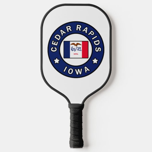 Cedar Rapids Iowa Pickleball Schläger (Vorderseite)