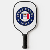 Cedar Rapids Iowa Pickleball Schläger (Rückseite)