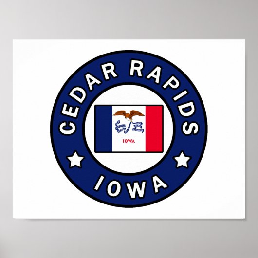 Cedar Rapids Iowa Poster (Vorne)