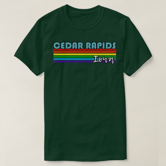 Cedar Rapids Iowa Pride Cedar Rapids LGBT Geschenk T-Shirt (Design vorne)
