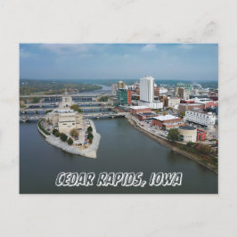 Cedar Rapids Iowa River Postcard Postkarte