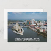 Cedar Rapids Iowa River Postcard Postkarte (Vorne/Hinten)