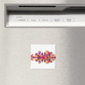 Cedar Rapids Iowa Skyline Magnet (In Situ (Geschirrspüler))