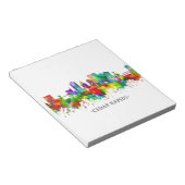 Cedar Rapids Iowa Skyline Notizblock (angewinkelt)