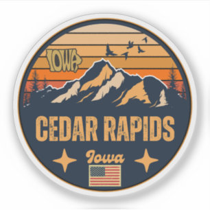 Cedar Rapids, Iowa, Vereinigte Staaten Aufkleber