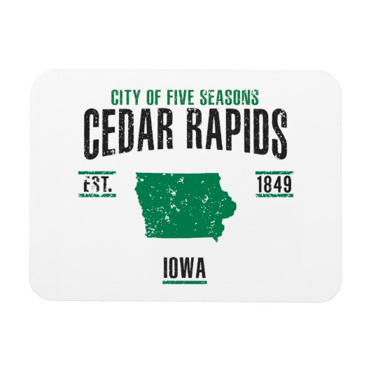 Cedar Rapids Magnet (Horizontal)