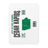 Cedar Rapids Magnet (Vertikal)