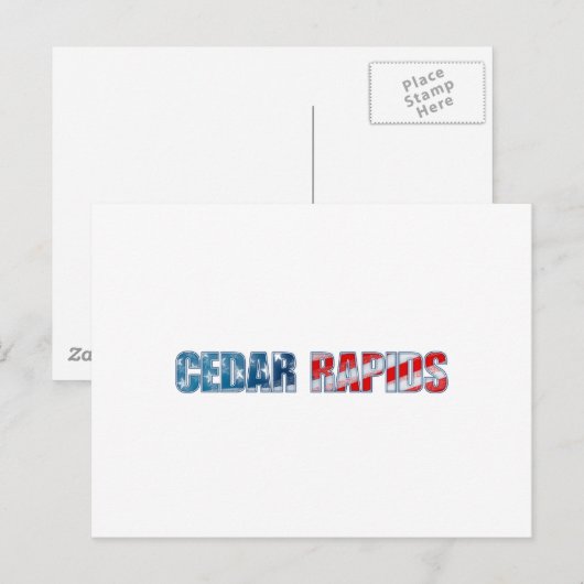 Cedar Rapids Postkarte (Vorne/Hinten)