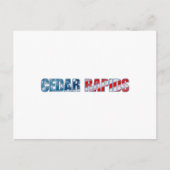 Cedar Rapids Postkarte (Vorderseite)
