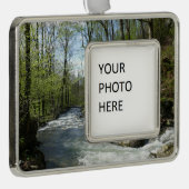 Cedar Run auf dem White Oak Canyon Rahmen-Ornament Silber (Rechts)