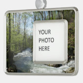 Cedar Run auf dem White Oak Canyon Rahmen-Ornament Silber (Links)