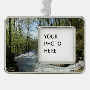 Cedar Run auf dem White Oak Canyon Rahmen-Ornament Silber