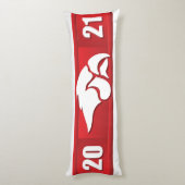 Cedar Springs Red Hawks #2 Seitenschläferkissen (Rückseite (Vertikal))