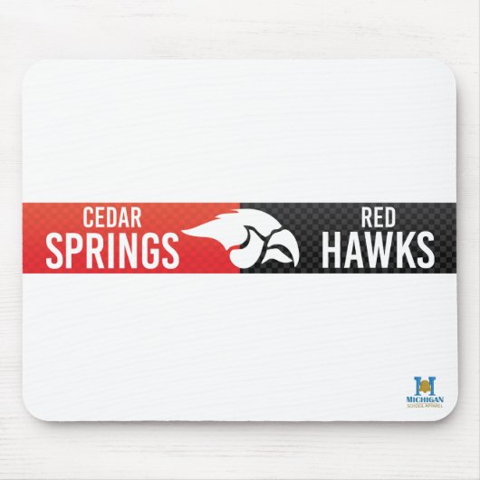 Cedar Springs Red Hawks #3 Mousepad (Vorne)
