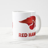 Cedar Springs Red Hawks #5 Jumbo-Tasse (Vorderseite Rechts)