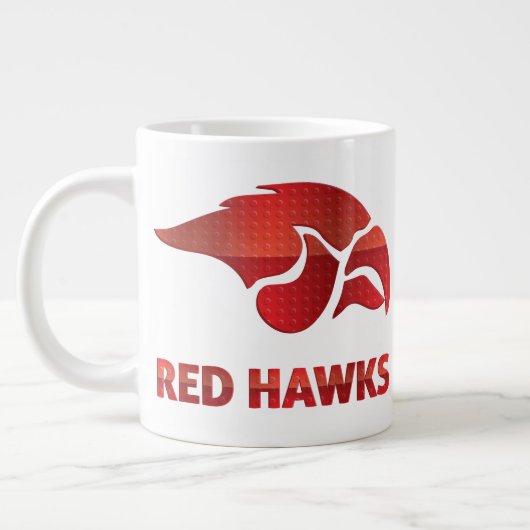 Cedar Springs Red Hawks #5 Jumbo-Tasse (Links)