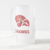 Cedar Springs Red Hawks #5 Mattglas Bierglas (Vorderseite Links)