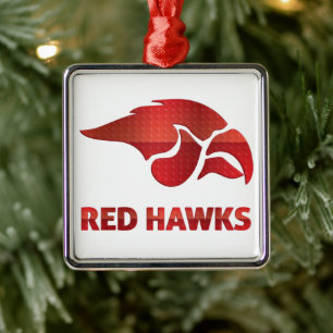 Cedar Springs Red Hawks #5 Ornament Aus Metall