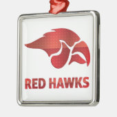 Cedar Springs Red Hawks #5 Ornament Aus Metall (Links)