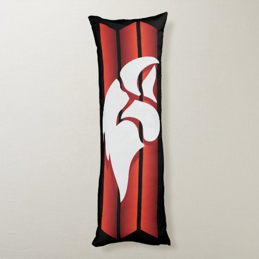 Cedar Springs Red Hawks #6 Seitenschläferkissen (Rückseite (Vertikal))