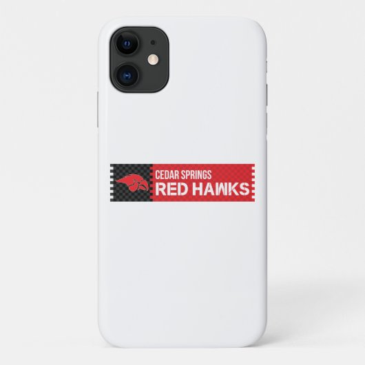 Cedar Springs Red Hawks Case-Mate iPhone Hülle (Rückseite)