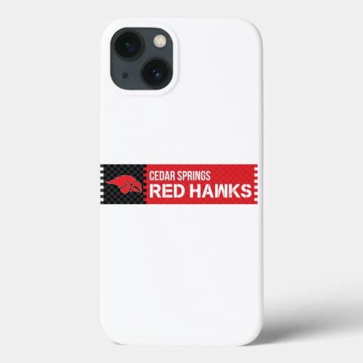 Cedar Springs Red Hawks Case-Mate iPhone Hülle (Rückseite)