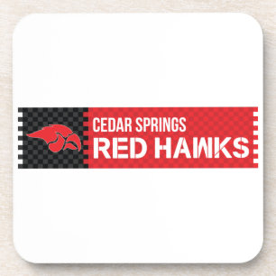 Cedar Springs Red Hawks Getränkeuntersetzer