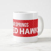 Cedar Springs Red Hawks Jumbo-Tasse (Vorderseite Rechts)