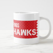 Cedar Springs Red Hawks Jumbo-Tasse (Rechts)