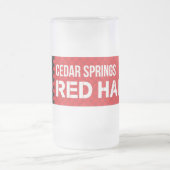 Cedar Springs Red Hawks Mattglas Bierglas (Mittel)