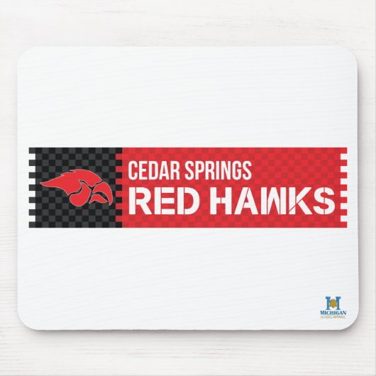 Cedar Springs Red Hawks Mousepad (Vorne)