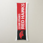 Cedar Springs Red Hawks Seitenschläferkissen (Vorderseite Vertikal)