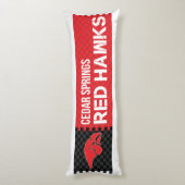 Cedar Springs Red Hawks Seitenschläferkissen (Rückseite (Vertikal))