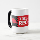 Cedar Springs Red Hawks Verwandlungstasse (Vorderseite Links)