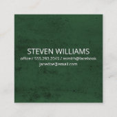 Cedar Tree | Landflucht | Gardener | Baumschneider Quadratische Visitenkarte (Rückseite)