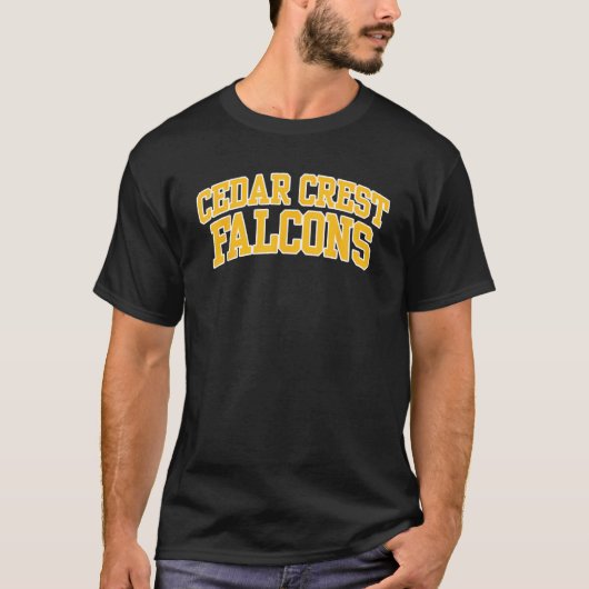 Cedar Wappen Uni Falcons 01 T-Shirt (Vorderseite)