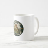 Cedar Waxwing Abzeichen Kaffeetasse (VorderseiteRechts)