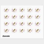 Cedar Waxwing Bird Art Sticker (Blatt)