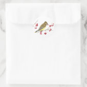 Cedar Waxwing Bird Art Sticker (Tasche)