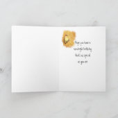 Cedar Waxwing Bird Individuelle Name Geburtstag Karte (Innenseite)