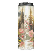 Cedar Waxwing Bird Mountain Thermal Tumbler Thermosbecher (Rückseite)