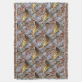 Cedar Waxwing Bird Nature Art Pattern Decke (Vorderseite Vertikal)