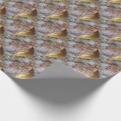 Cedar Waxwing Bird Nature Art Pattern Geschenkpapier (Ecke)
