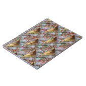 Cedar Waxwing Bird Nature Art Pattern Notizblock (Linke Seite)