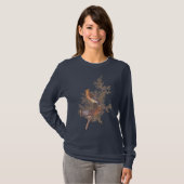 Cedar Waxwing Bird T-Shirt (Vorne ganz)