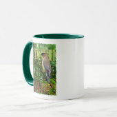 Cedar Waxwing Combo-Tasse Tasse (Vorderseite Links)